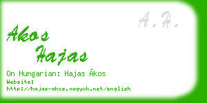 akos hajas business card